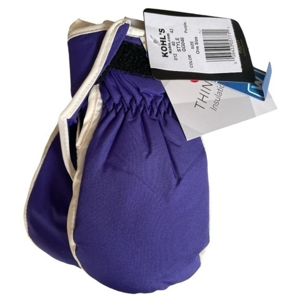 Igloos Youth Waterproof‎ Mittens Insulated Purple Size S/M NWT